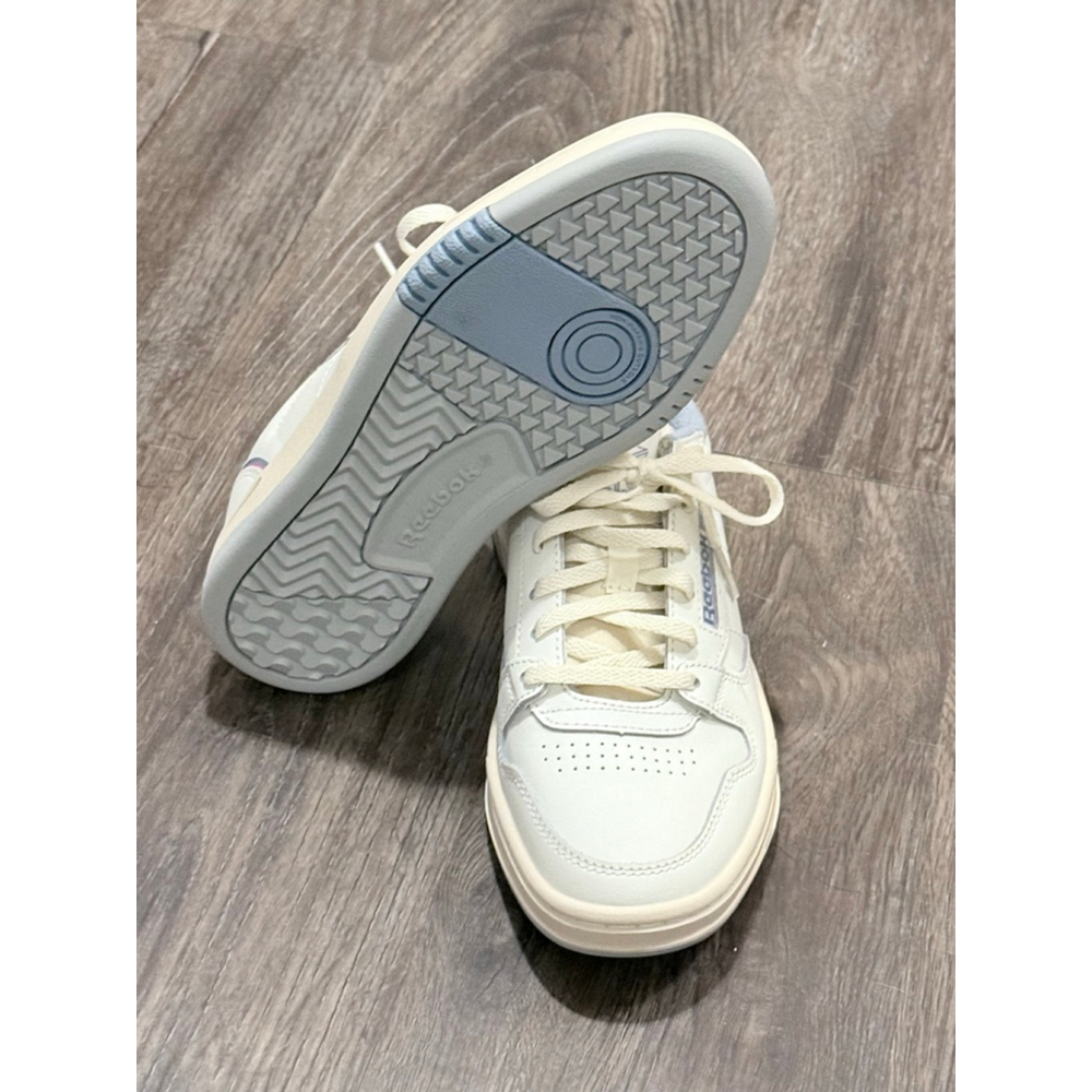Reebok Phase Court Vintage Chalk Leather Women’s Size 6 Retro Sneakers Fleece - Picture 8 of 10